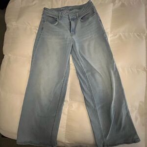 Old Navy Light Blue Flare Jeans - High-Rise WOW Leg